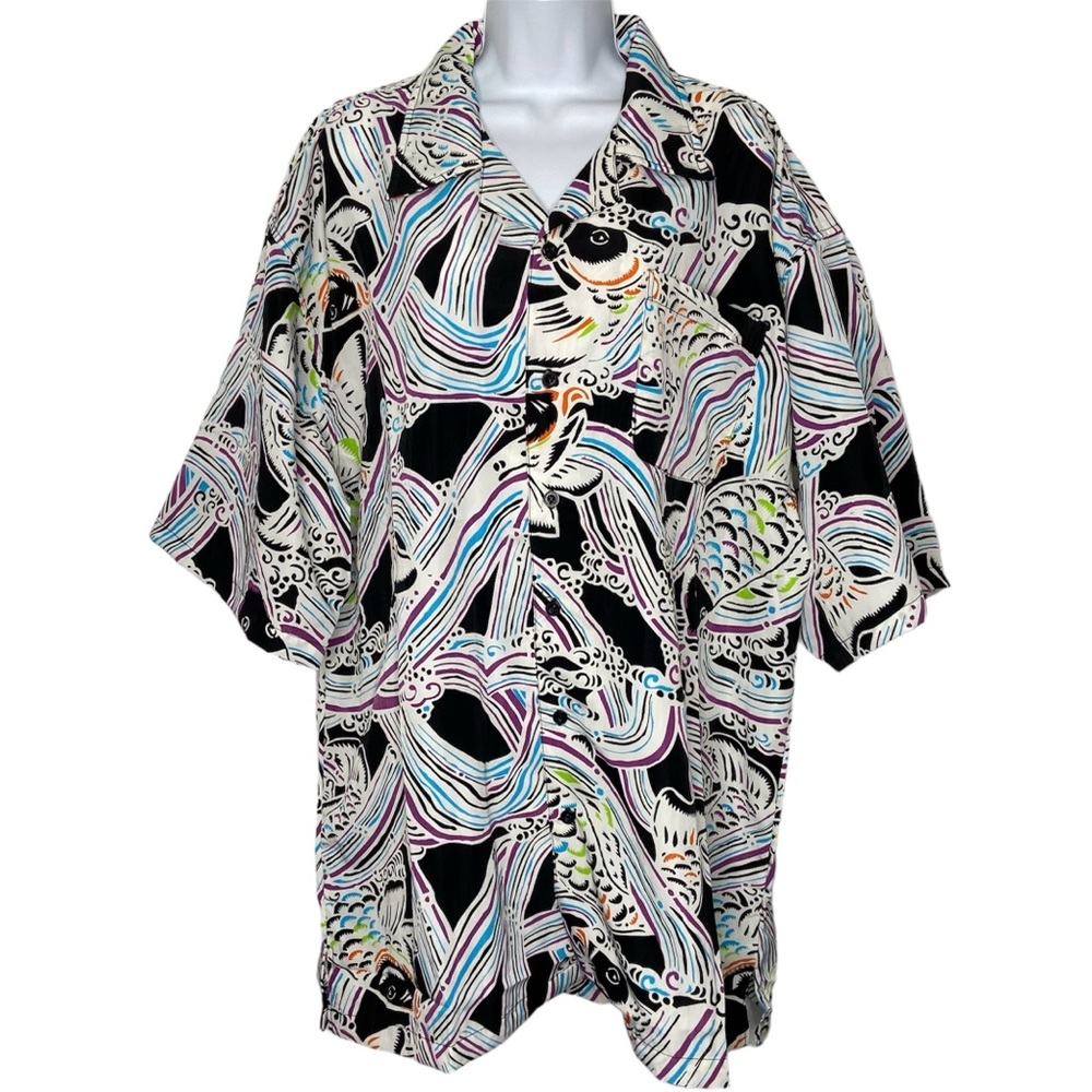 GB Design Lab Colorful Button Shirt NWT